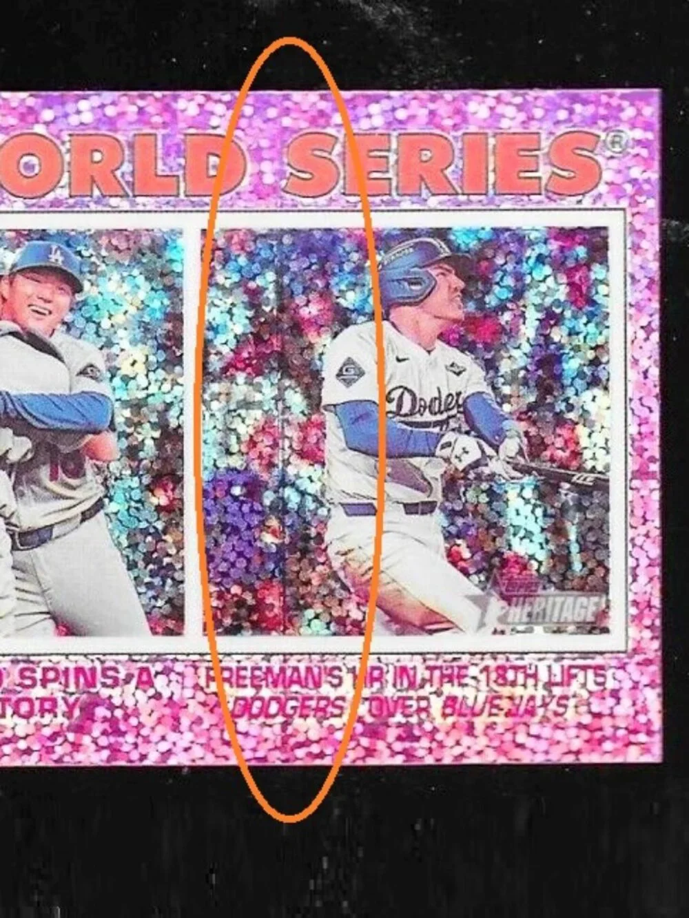 * 2026 * MISPRINT ** TOPPS CARD BASEBALL WORLD SERIES #311 PURPLE SPARKLE HOLO